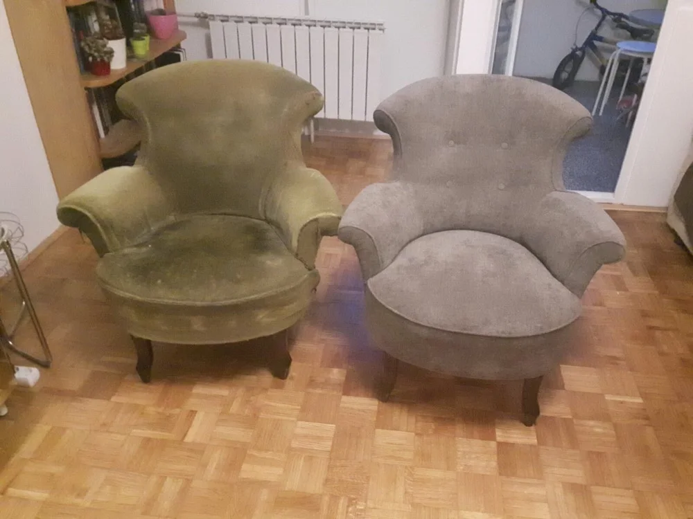 Stolice, fotelje, klupe, tabure — rad 123, tapeciranje Romana